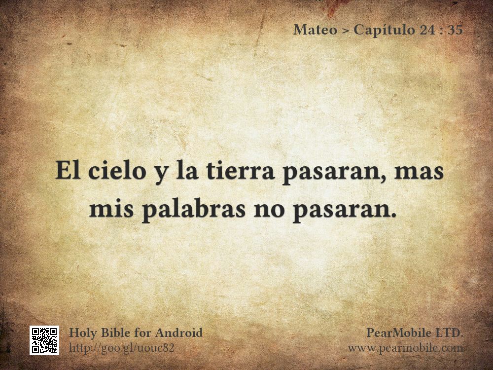 Mateo, Capítulo 24:35